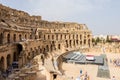 Types of Roman amphitheatre in the city of El Jem, Tunisia Royalty Free Stock Photo